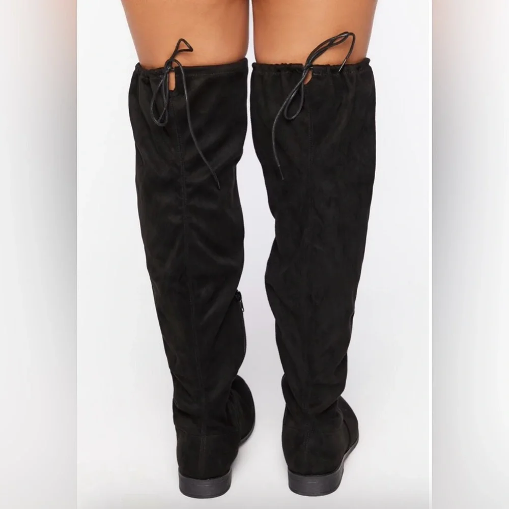 Forever 21 Black Over the Knee Boots - Picture 4 of 5